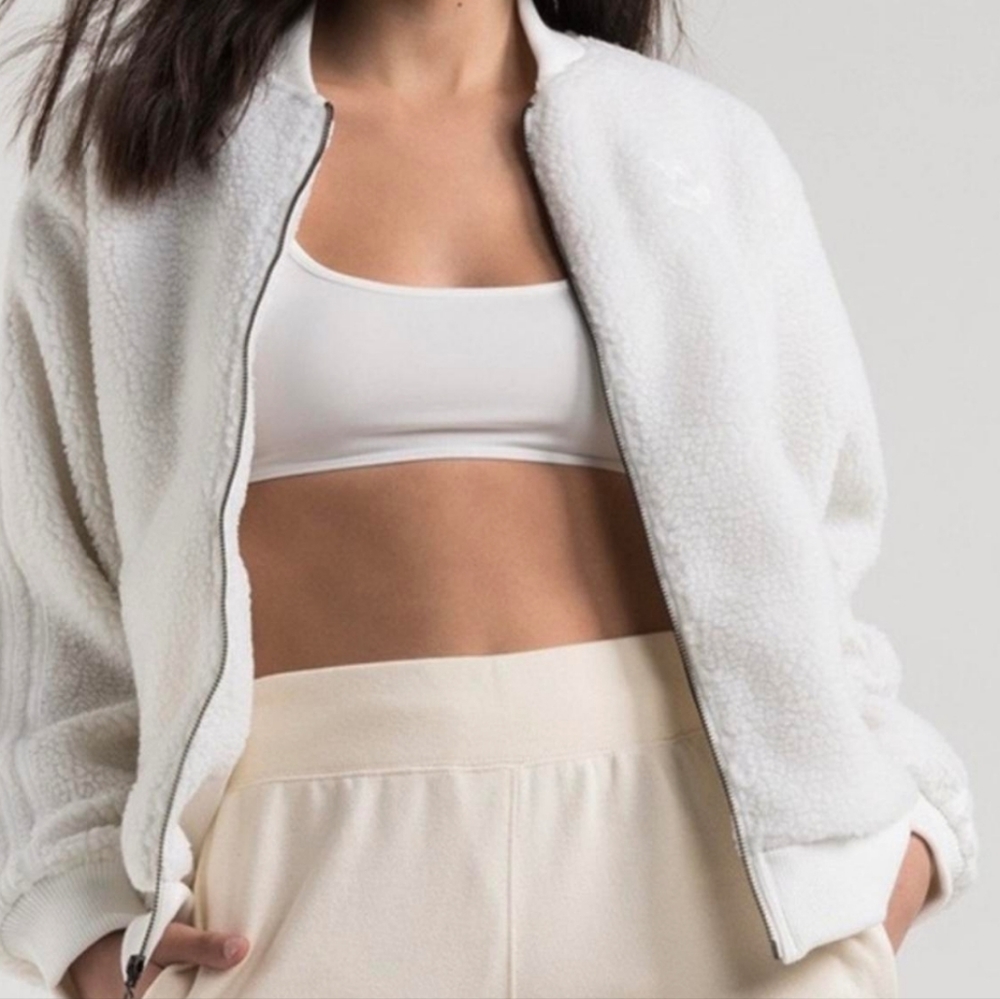 Adidas Bomber sherpa jacket